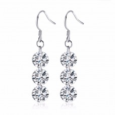 3 Drop Earrings Made with Crystals from Swarovski®