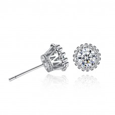 Crystal Crown Studs