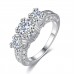 Solitaire Crystal 2 Carat Sapphire Ring