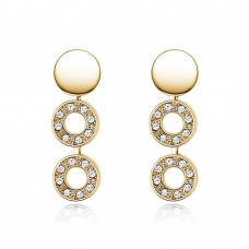 Crystal Circle Hoop Earrings