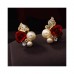 Rose Pearl Earrings Made with Crystals from Swarovski®