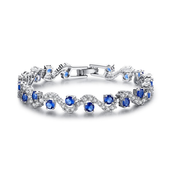 Blue Sapphire Crystal Bracelet