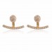 Crystal Curved Jackets Earrings