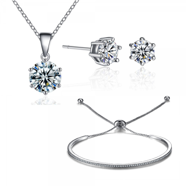 Friendship Solitaire Set Made with Crystals from Swarovski®