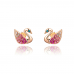 Swan Stud Crystal Earrings MADE WITH CRYSTALS FROM SWAROVSKI®
