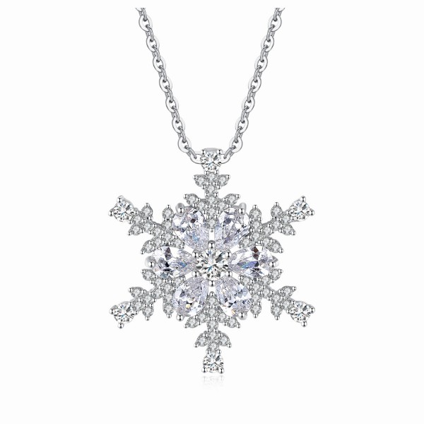 Crystal Snowflake Pendant Made with Crystals from Swarovski®