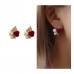 Rose Pearl Earrings Made with Crystals from Swarovski®