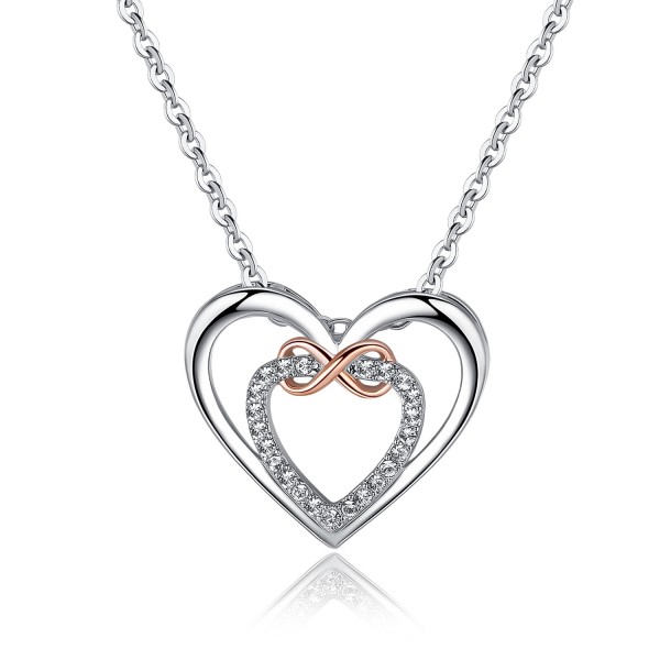 INFINITY LOVE NECKLACE WITH CRYSTALS FROM SWAROVSKI