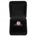 2.5 CARAT Pink Lab-Created Sapphire Emerald Cut 10K Black Gold Ring