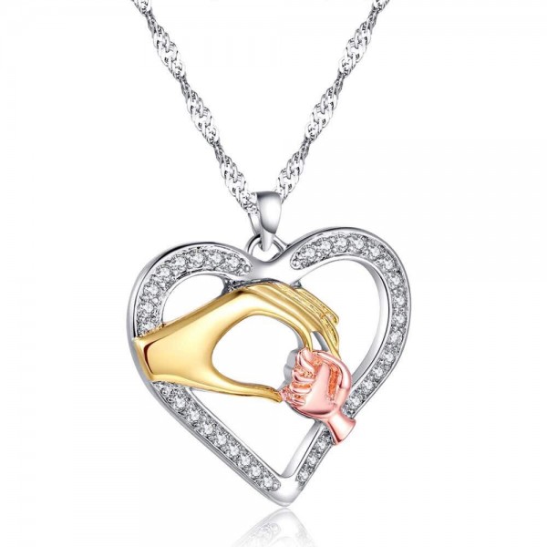 MOTHERS & CHILDS HAND PENDANT WITH CRYSTALS FROM SWAROVSKI®