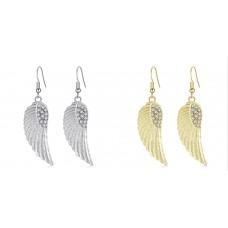 Angel Wing Crystal Earrings
